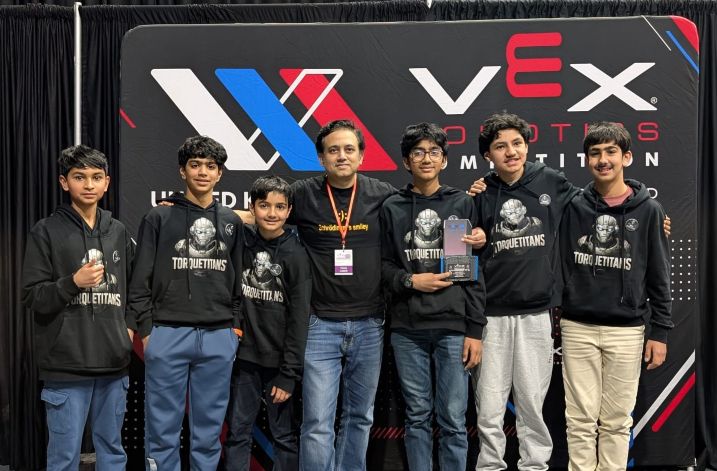 Team at the VEX Robotics Competition